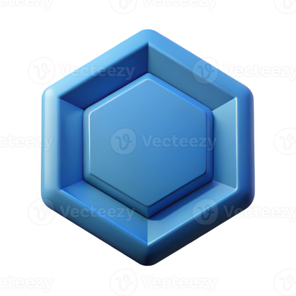 picturesque whimsical artistic Geometric hexagon shape. Crisp edges, symmetrical, flat color with Scalable Design. masterfully captured png