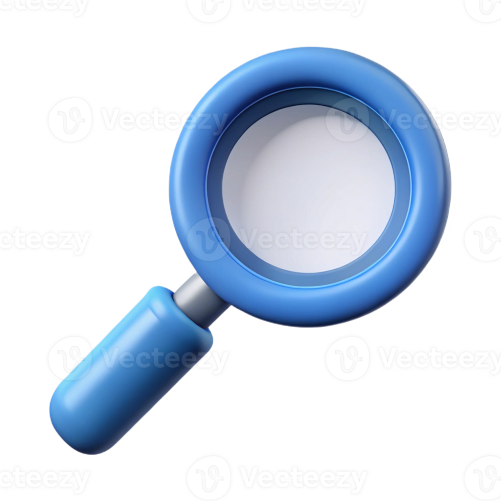 vibrant dynamic abstract A minimal magnifying glass symbol. Crisp edges, with Scalable Design. perfect clarity png