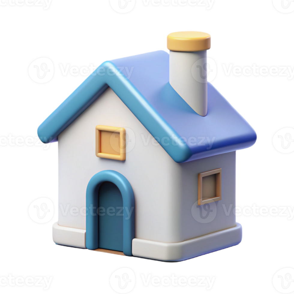 radiant celebrated Minimalist house icon with a chimney. Clean lines, flat color, with Scalable Design. png
