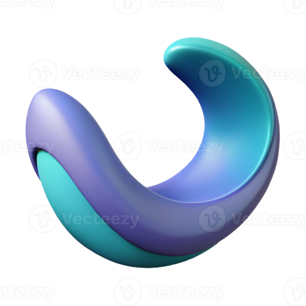 picturesque contemporary Abstract shape resembling a wave. Clean lines and flat color. with Scalable Design. impeccable png