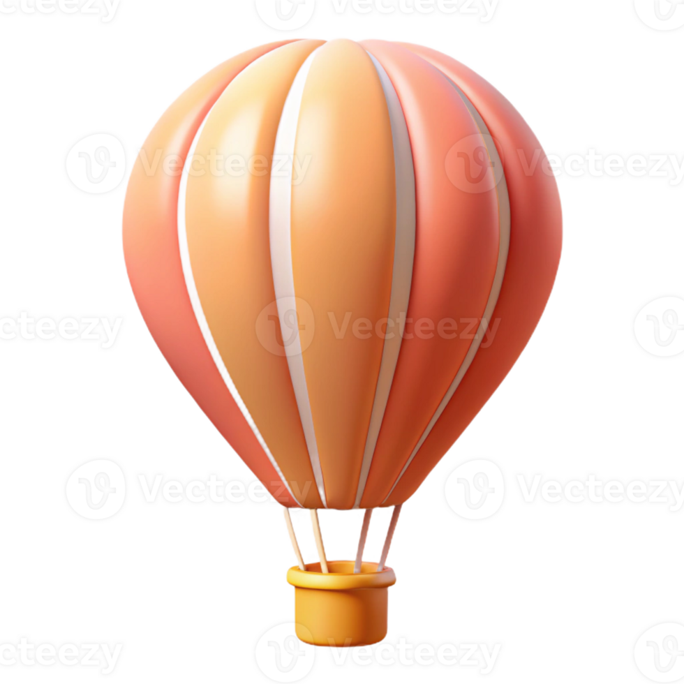mysterious impressive Scalable outline of a hot air balloon. Crisp edges, minimal design, flat color with Scalable Design. artisan png
