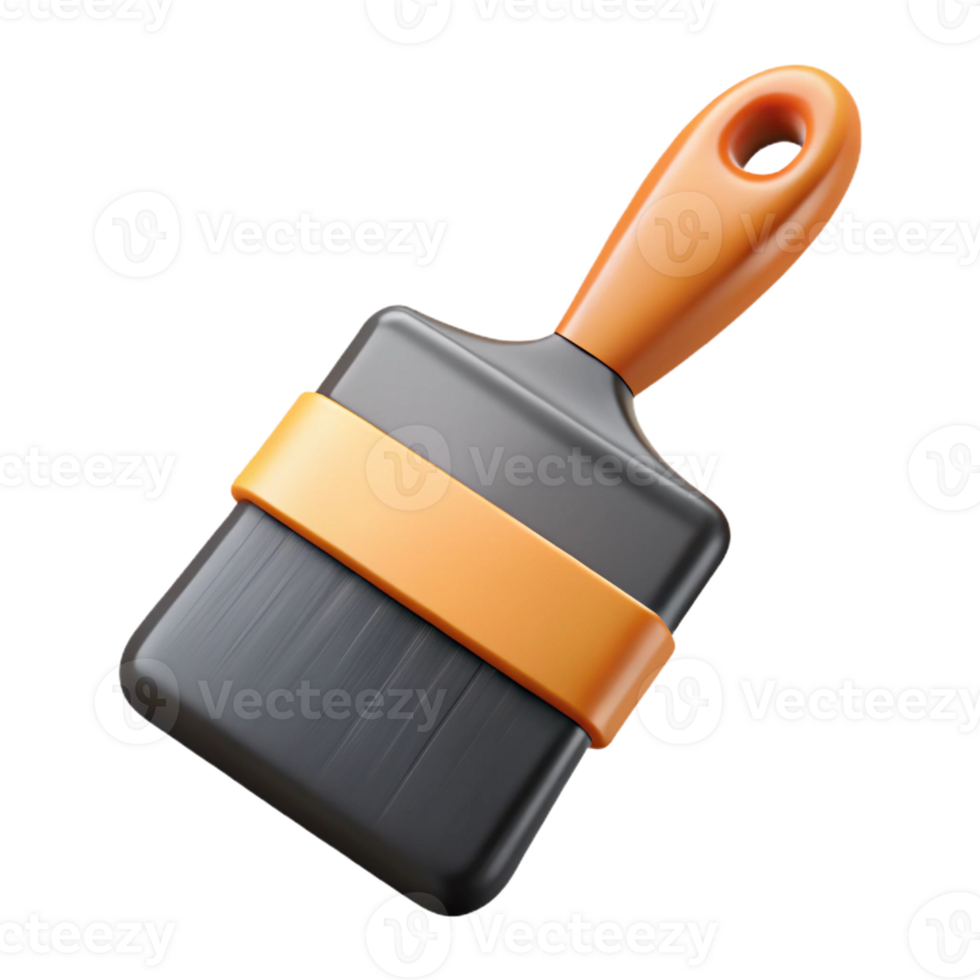 striking rare Clean lines forming a paintbrush with a flat black bristle with Scalable Design. png