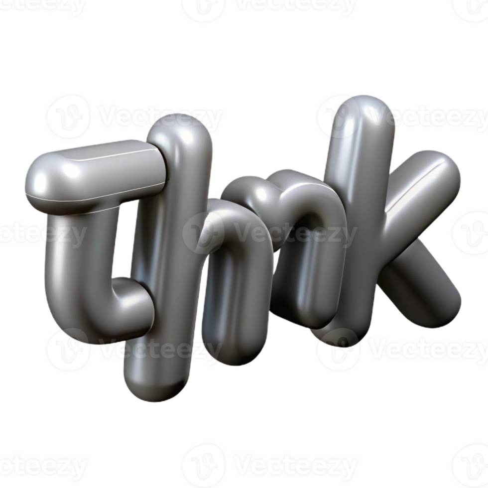 standout art deco Single-weight stroke, scalable THINK in gray. Minimal, crisp edges with Scalable Design. impeccable png
