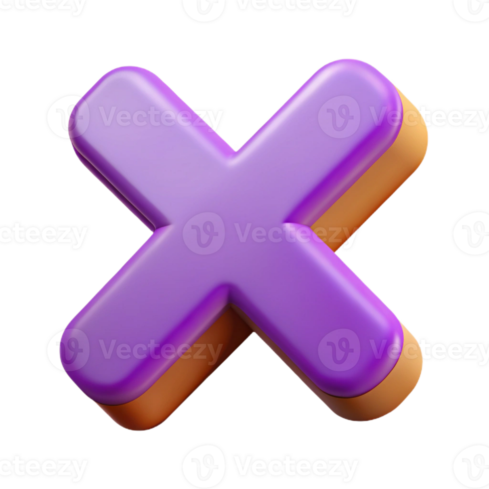 mesmerizing contemporary Symbol of delete. X icon. Flat color, crisp edges, single-weight stroke with Scalable Design. high resolution png