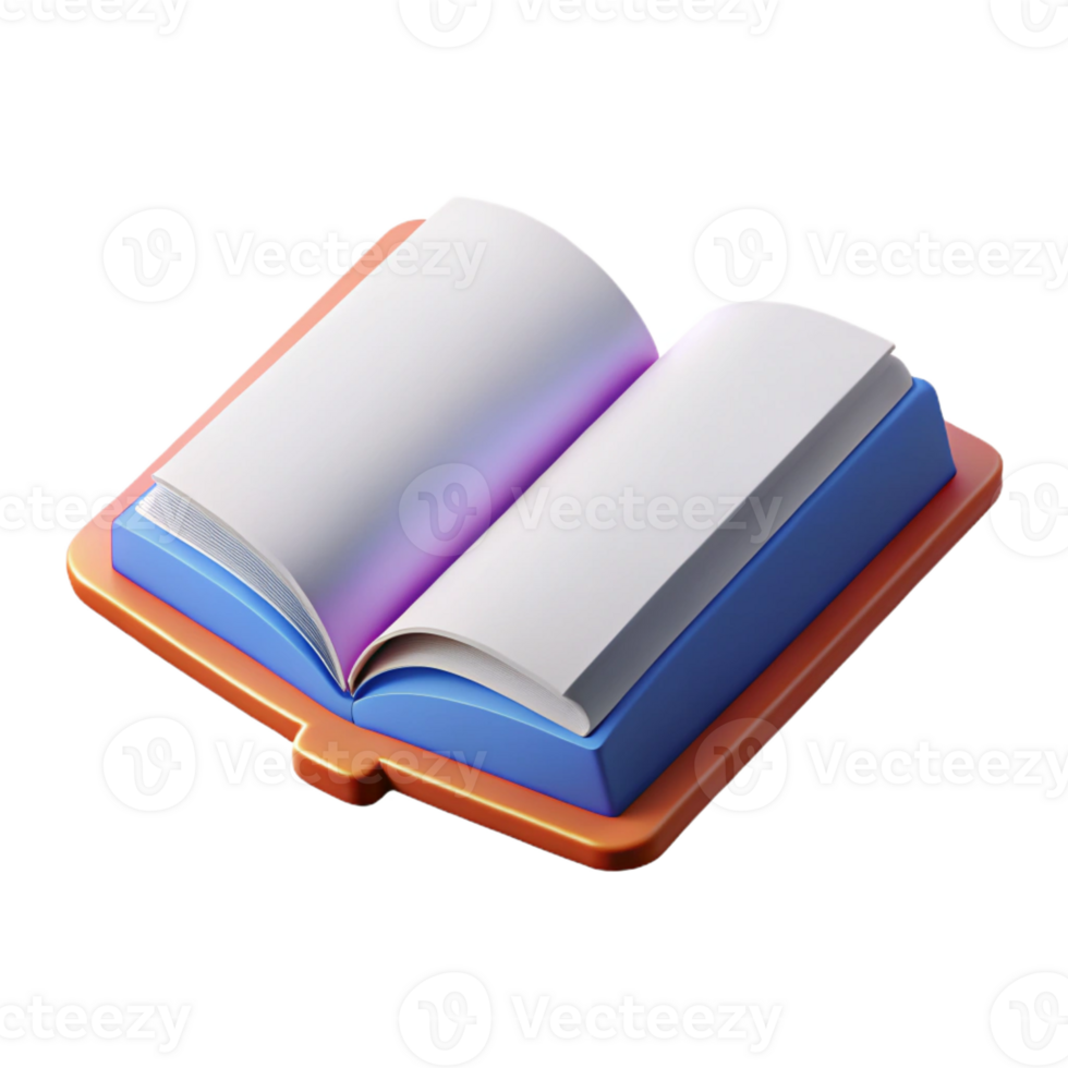 mysterious magnificent Open book pictogram. Clean lines, flat color, crisp edges. Minimal design with Scalable Design. detailed png