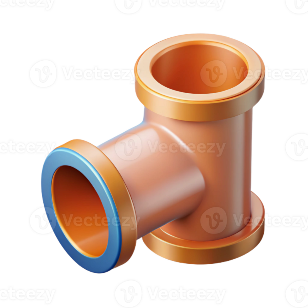 quintessential renaissance Flat color illustration of a pipe fitting. Clean lines, single-weight stroke with Scalable Design. artisan png