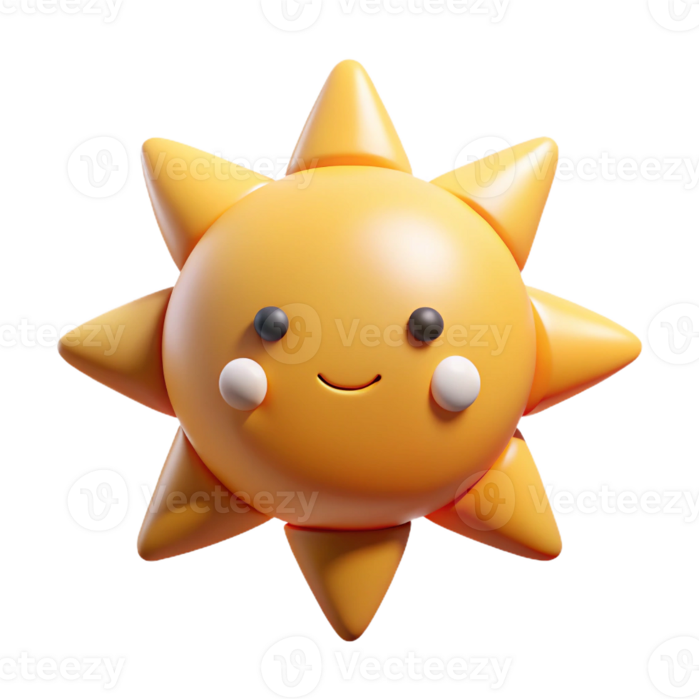 iconic victorian Sun character with simple triangular rays. Minimal design, with Scalable Design. impeccable png