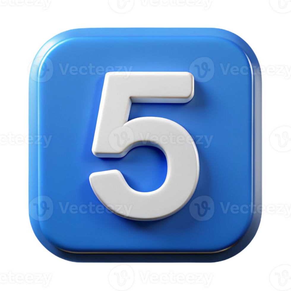 fascinating acclaimed Square badge with a bold number . Single-weight stroke, flat color, clean lines with Scalable Design. png