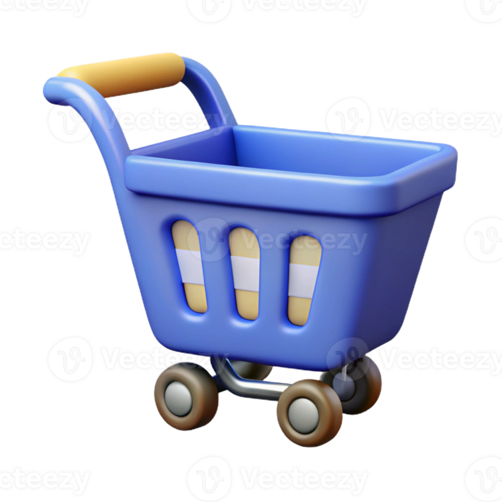 majestic peaceful mid-century Scalable single-weight stroke shopping cart. Clean lines, flat color. Minimal with Scalable Design. crisp png