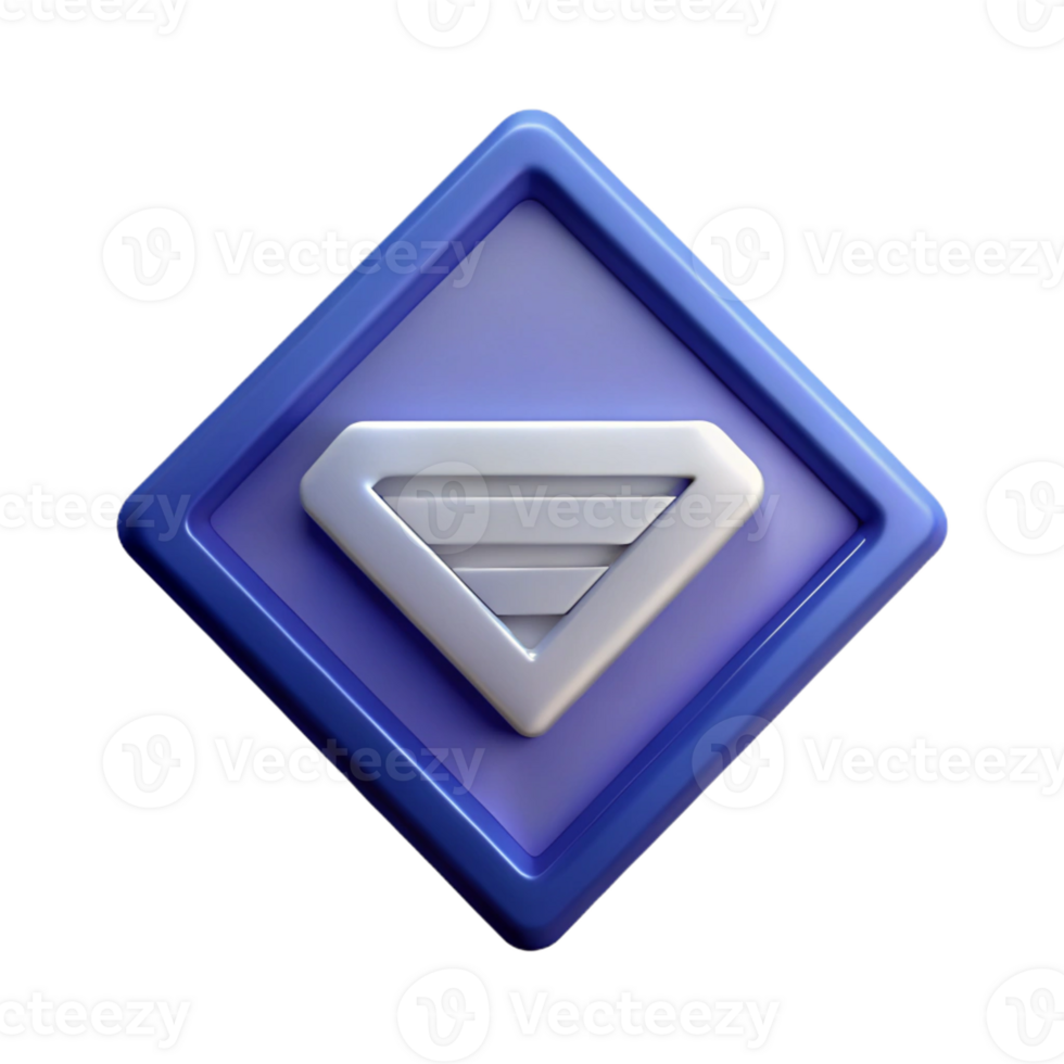 striking exemplary Diamond-shaped badge with three vertical lines. Geometric, clean lines, with Scalable Design. png