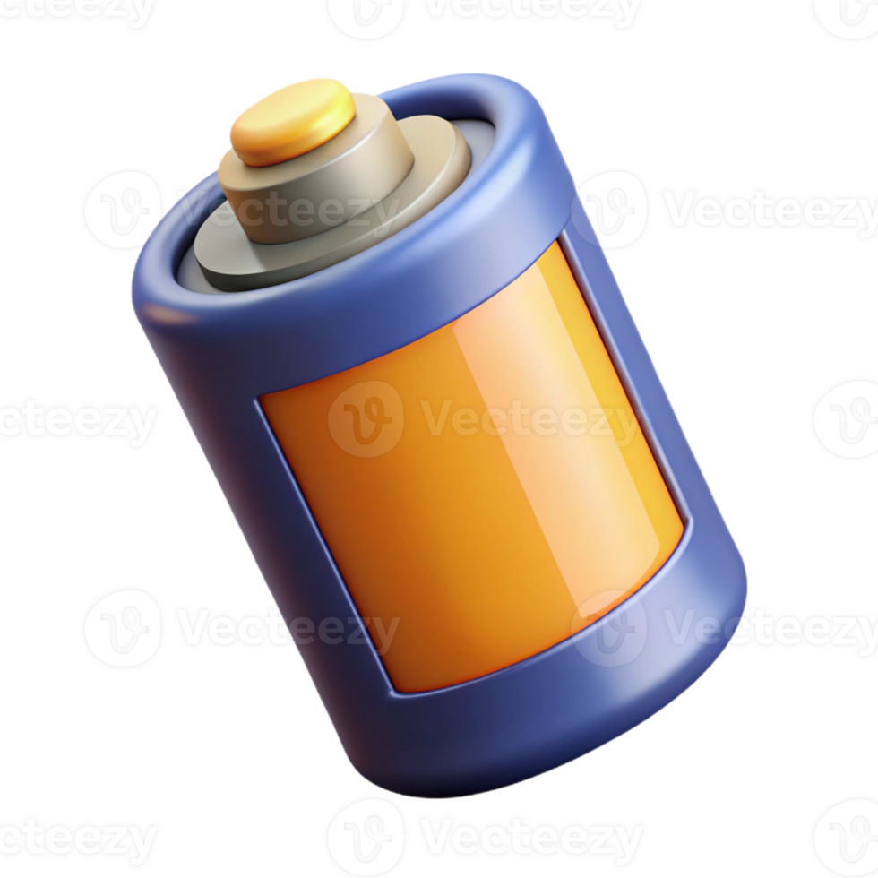 notable classic Crisp edges rendering of a battery. Flat color, geometric, minimal with Scalable Design. luxury png
