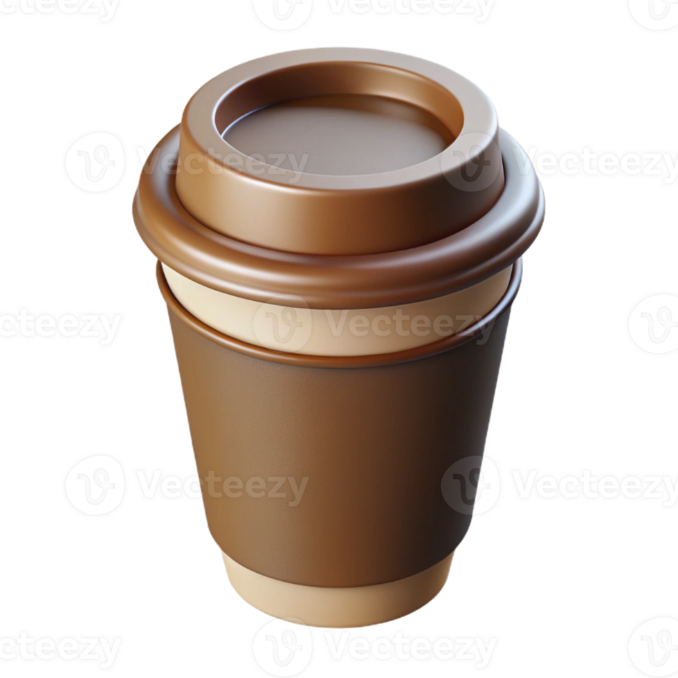 notable classic Scalable coffee cup outline, clean lines, flat brown, crisp edges with Scalable Design. exclusive png