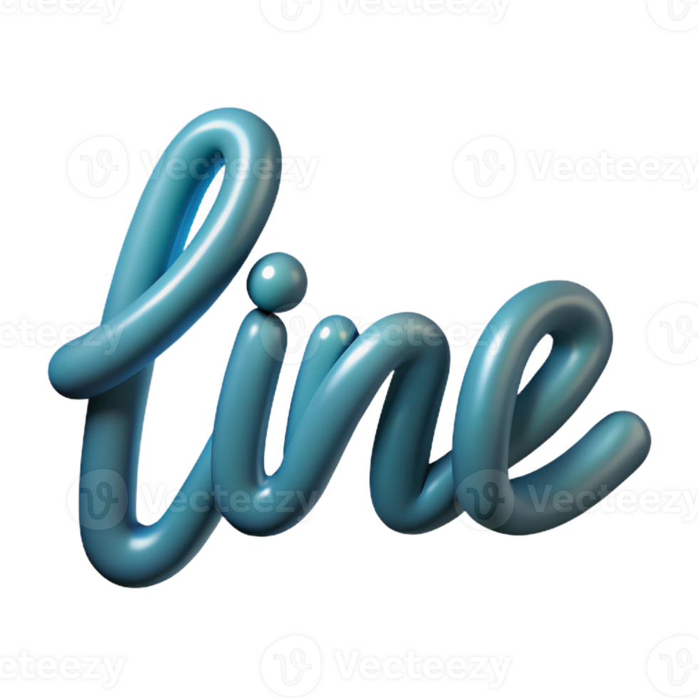 standout art deco The word LINE made of single-weight strokes. Clean lines, minimal with Scalable Design. 4K png
