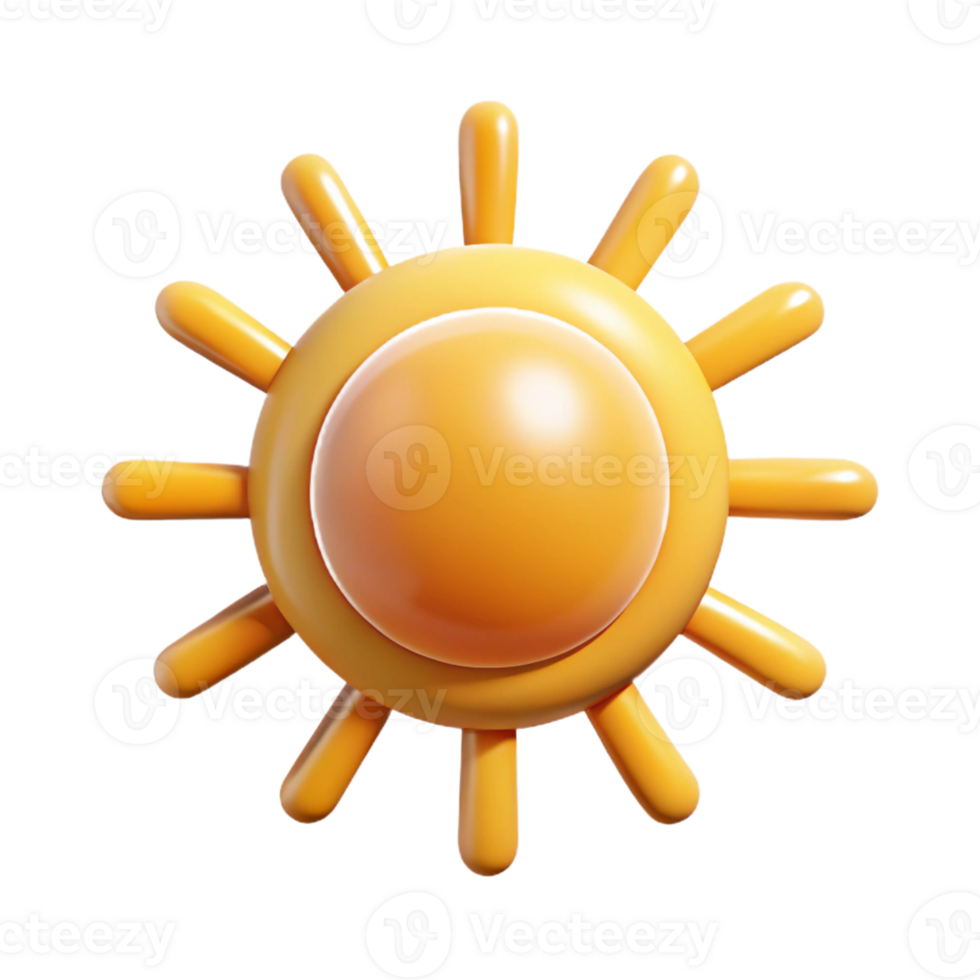 bold fascinating Clean lines depicting a simple sun icon. Flat color, with Scalable Design. high resolution png