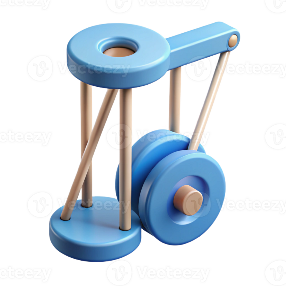 immaculate iconic Minimal design of a pulley system. Scalable, crisp edges with Scalable Design. png