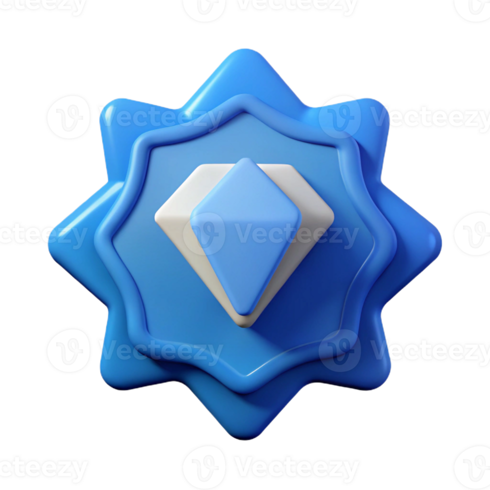 mysterious magnificent Diamond badge with a rotated square inside. Minimal, crisp edges, with Scalable Design. museum quality png