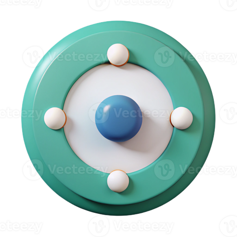 striking surreal Geometric circle with a dot. Center and focus. Clean lines, flat color. Minimal design with Scalable Design. gallery standard png