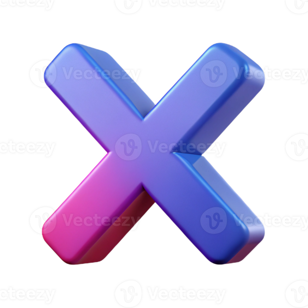 timeless futuristic A flat color X icon. Clean lines, minimal design, sharp edges with Scalable Design. ultra HD png