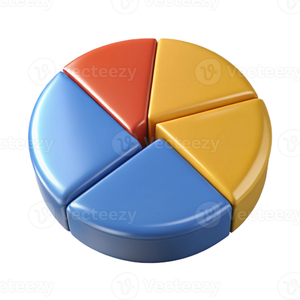 magnificent industrial Circular pie chart divided into four equal sections. Crisp edges, solid colors, symmetrical design with Scalable Design. elite png