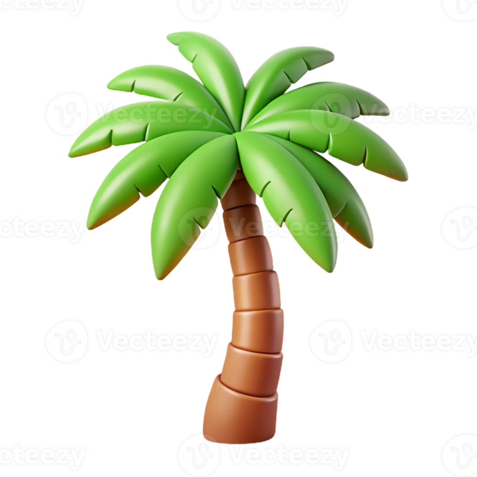 spectacular exceptional Crisp edges monoline palm tree. Single-weight stroke, flat color, with Scalable Design. png