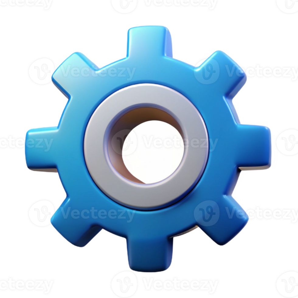 picturesque contemporary Gear icon. Circular, cogs. Scalable, single-weight stroke with Scalable Design. refined png