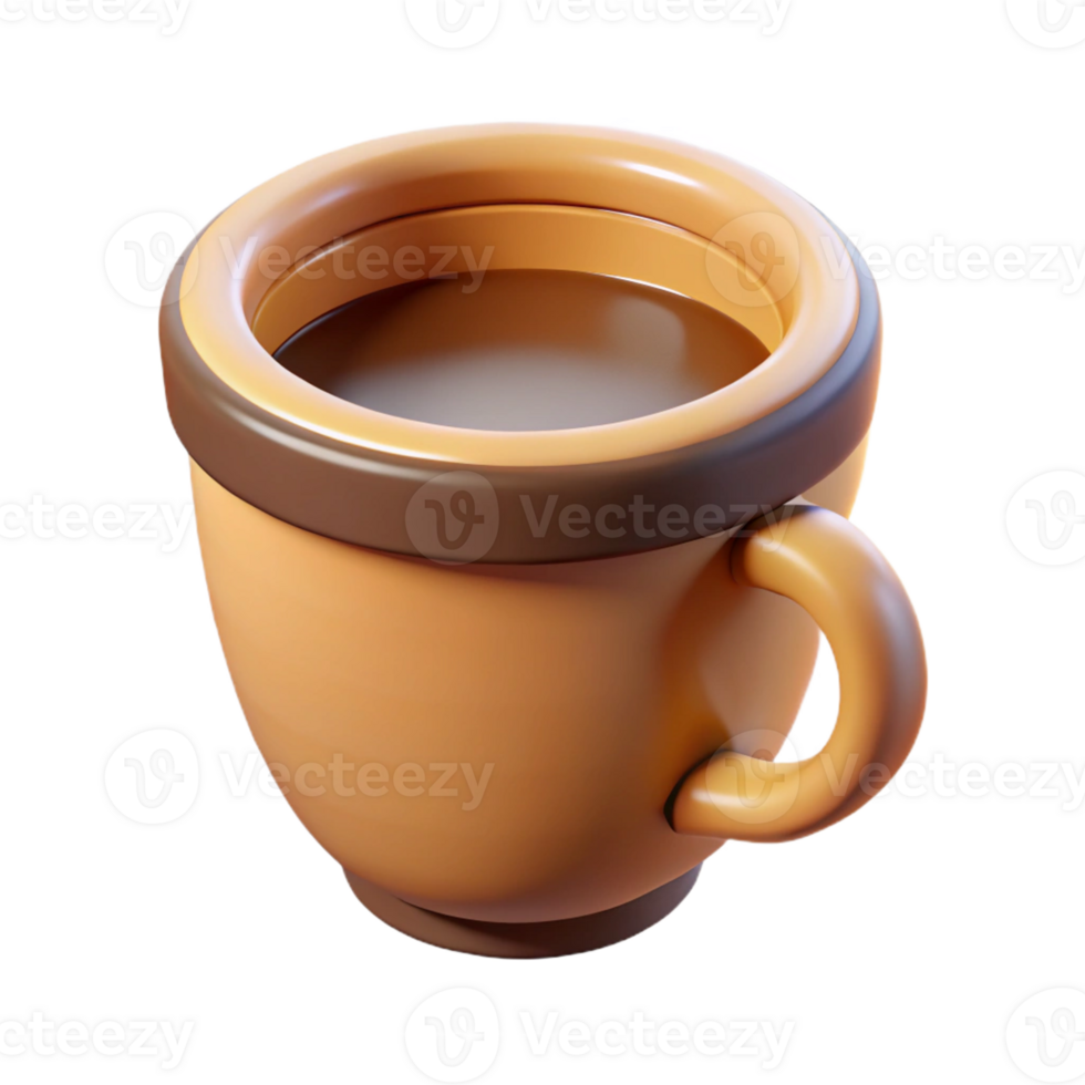 sought-after renaissance Stylized coffee cup. Clean lines, flat color, single-weight stroke with Scalable Design. crisp png