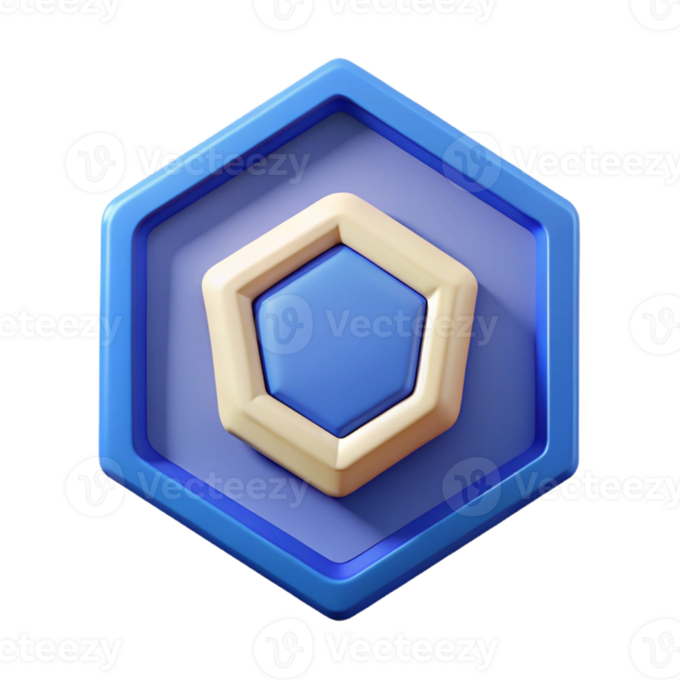 whimsical wonderful Pentagon badge with a solid fill. Geometric, clean lines, with Scalable Design. impeccable png
