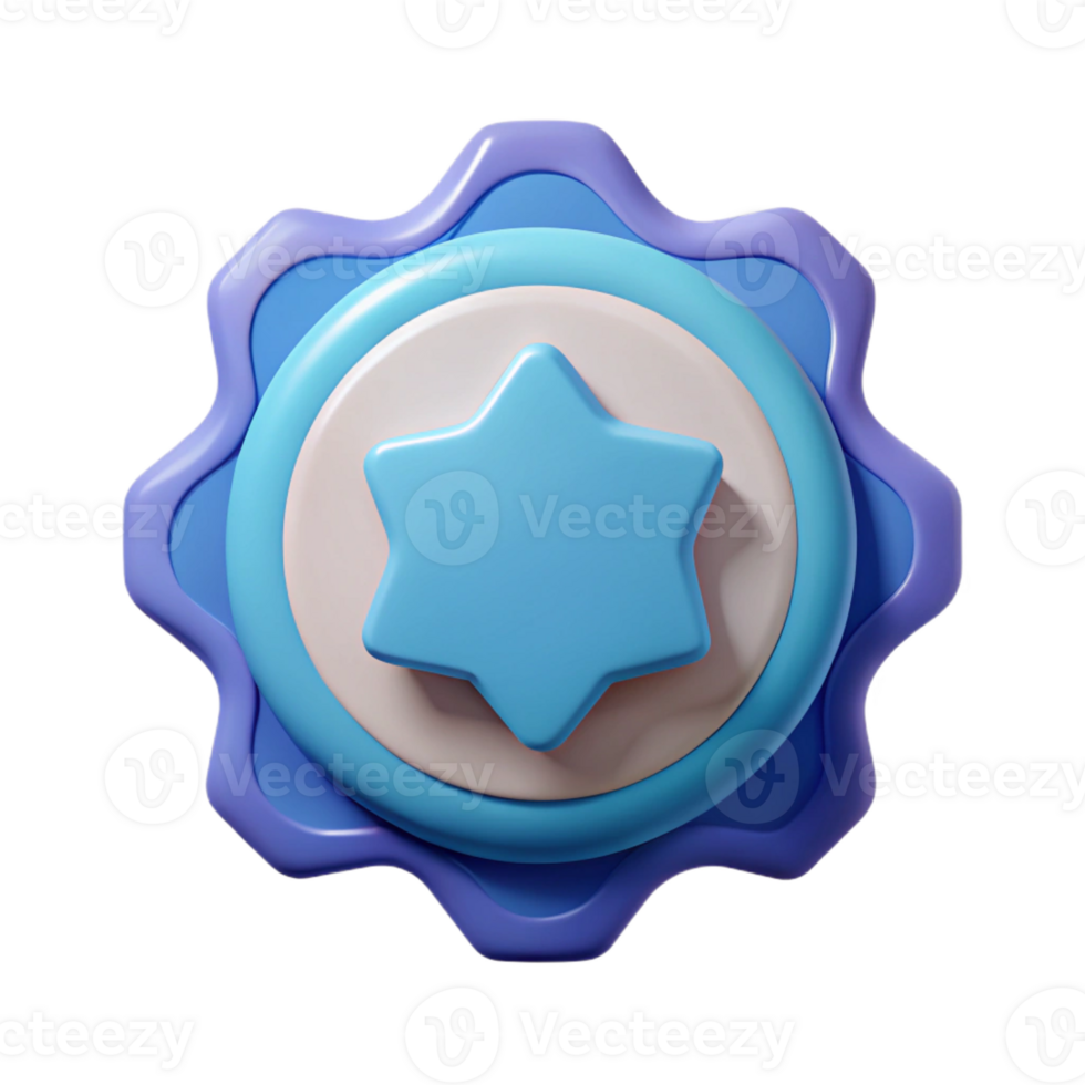 vibrant artistic Circular badge, abstract symmetrical shape. Crisp edges, minimal, flat color with Scalable Design. high resolution png