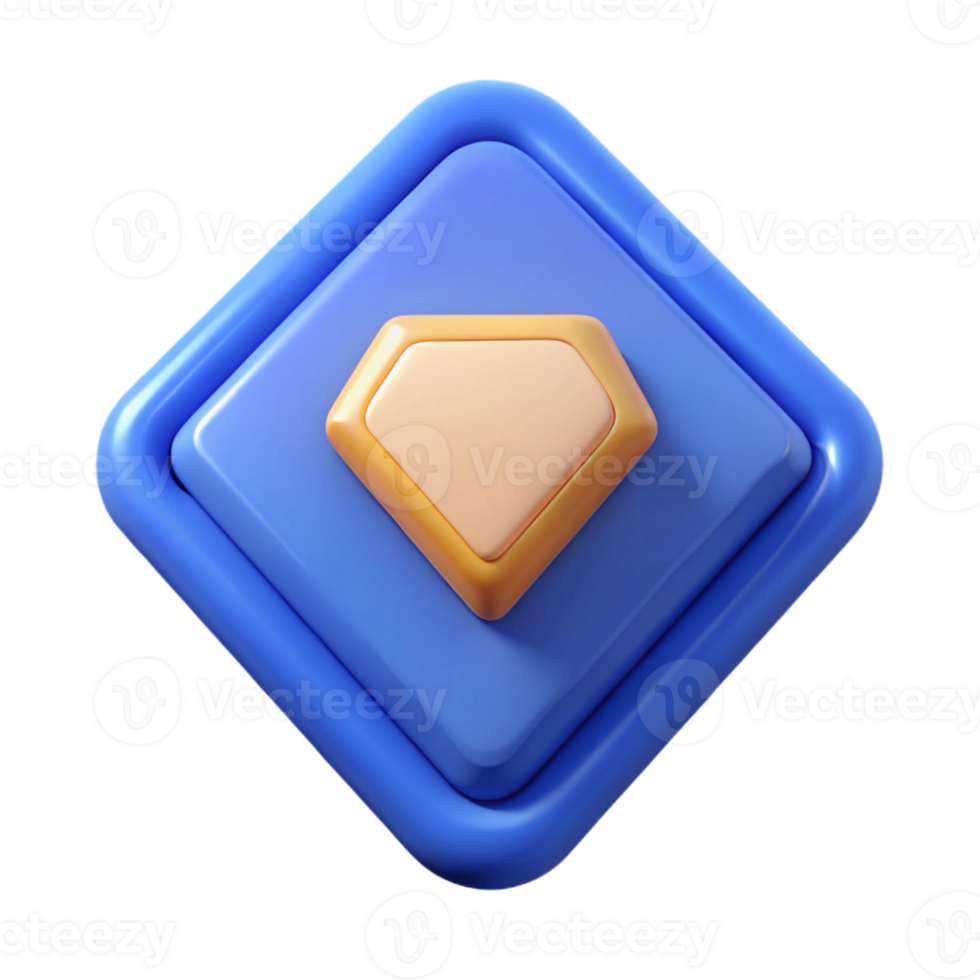 passionate breathtaking Diamond-shaped badge with a central dot. Geometric, clean lines, with Scalable Design. impeccable png