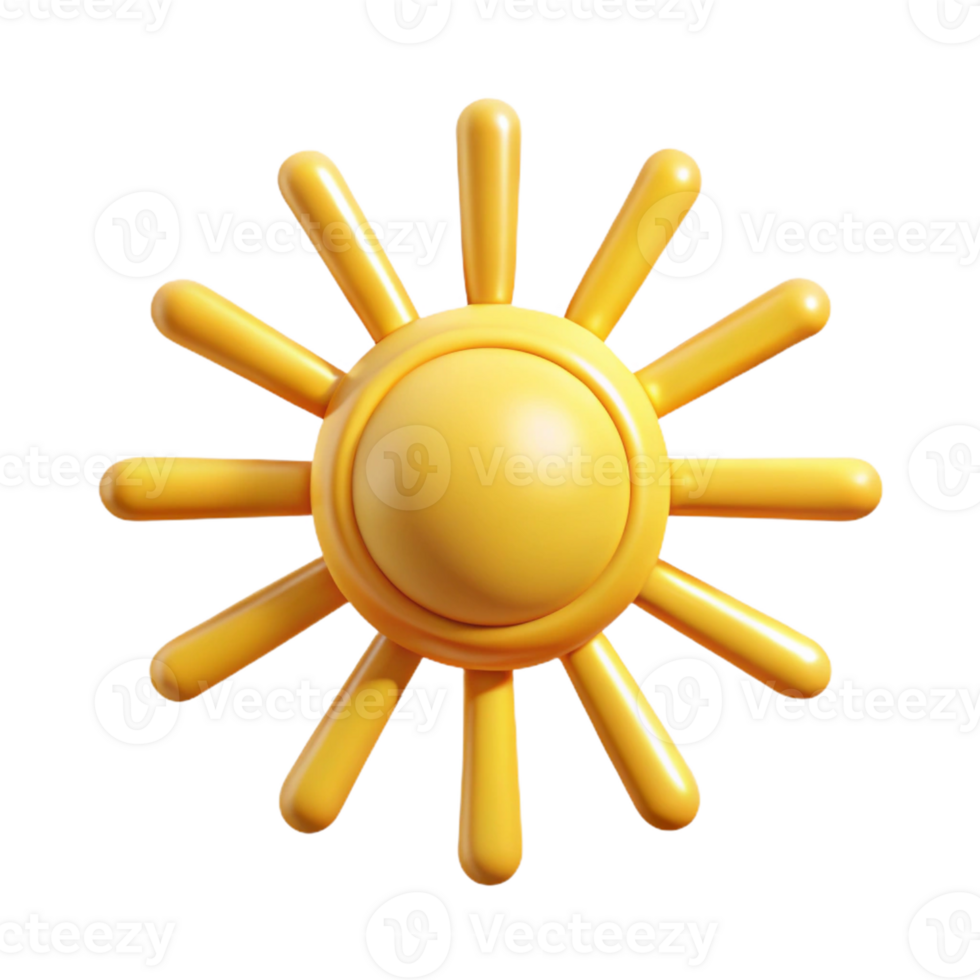 energetic stunning Stylized sun with radiating lines. Single-weight stroke, flat color, with Scalable Design. museum quality png
