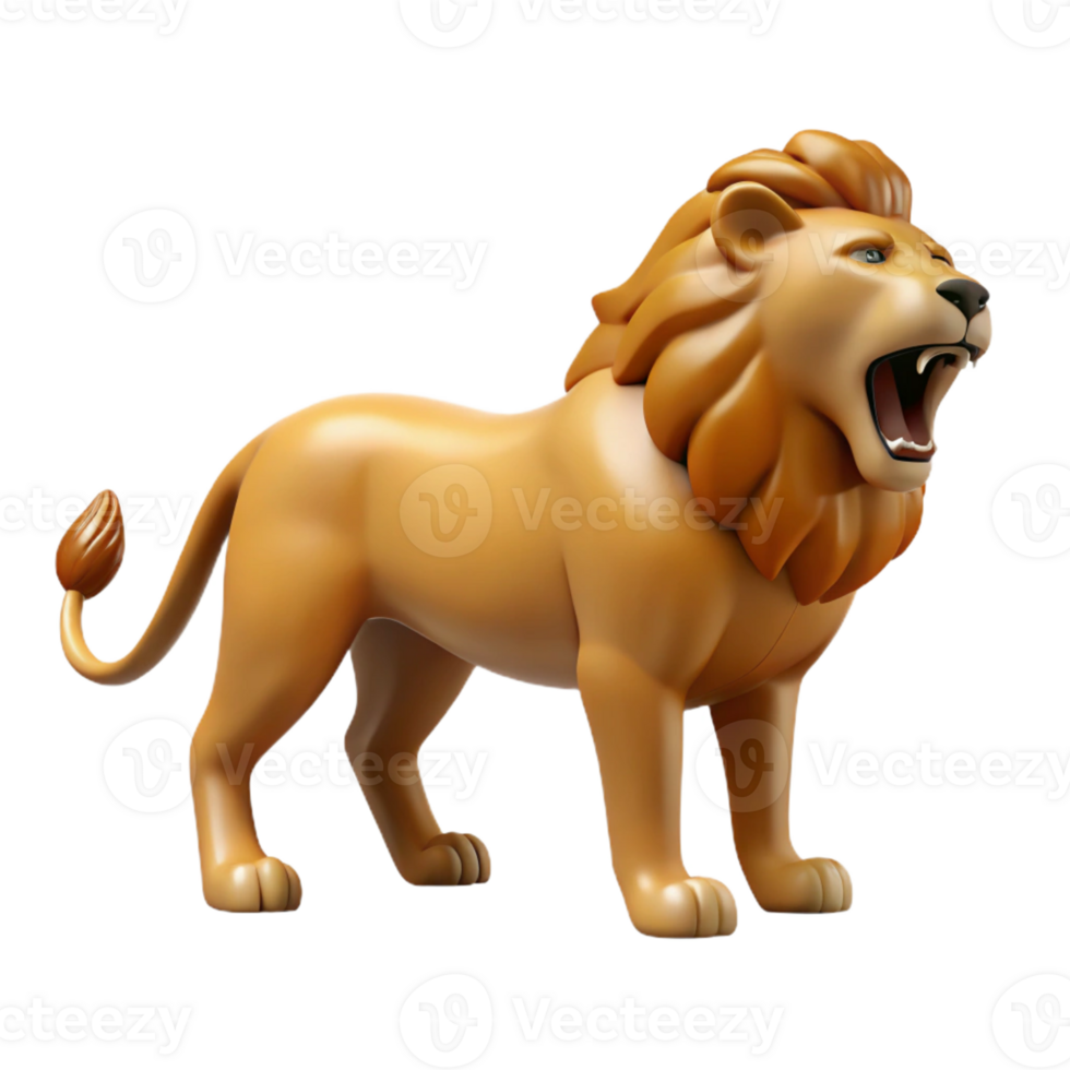 stunning urban Silhouette of a roaring lion. Single-weight stroke, flat color, clean lines with Scalable Design. refined png