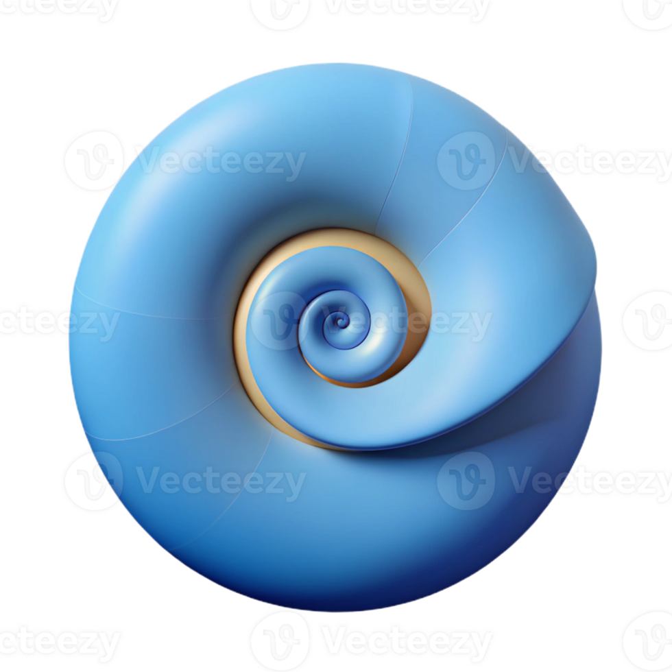 spectacular harmonious minimalist Fibonacci spiral, single-weight stroke, clean lines. Flat color, with Scalable Design. top-tier png