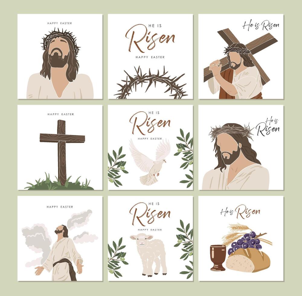 easter-cards-printable-he-is-risen-cards-easter-greetings-cards-jesus-set-63109079-vector-art-at-vecteezy for Free Printable Religious Greeting Cards Easter cards printable, He is Risen cards, Easter greetings cards, Jesus, set 63109079 Vector Art at Vecteezy for Free Printable Religious Greeting Cards