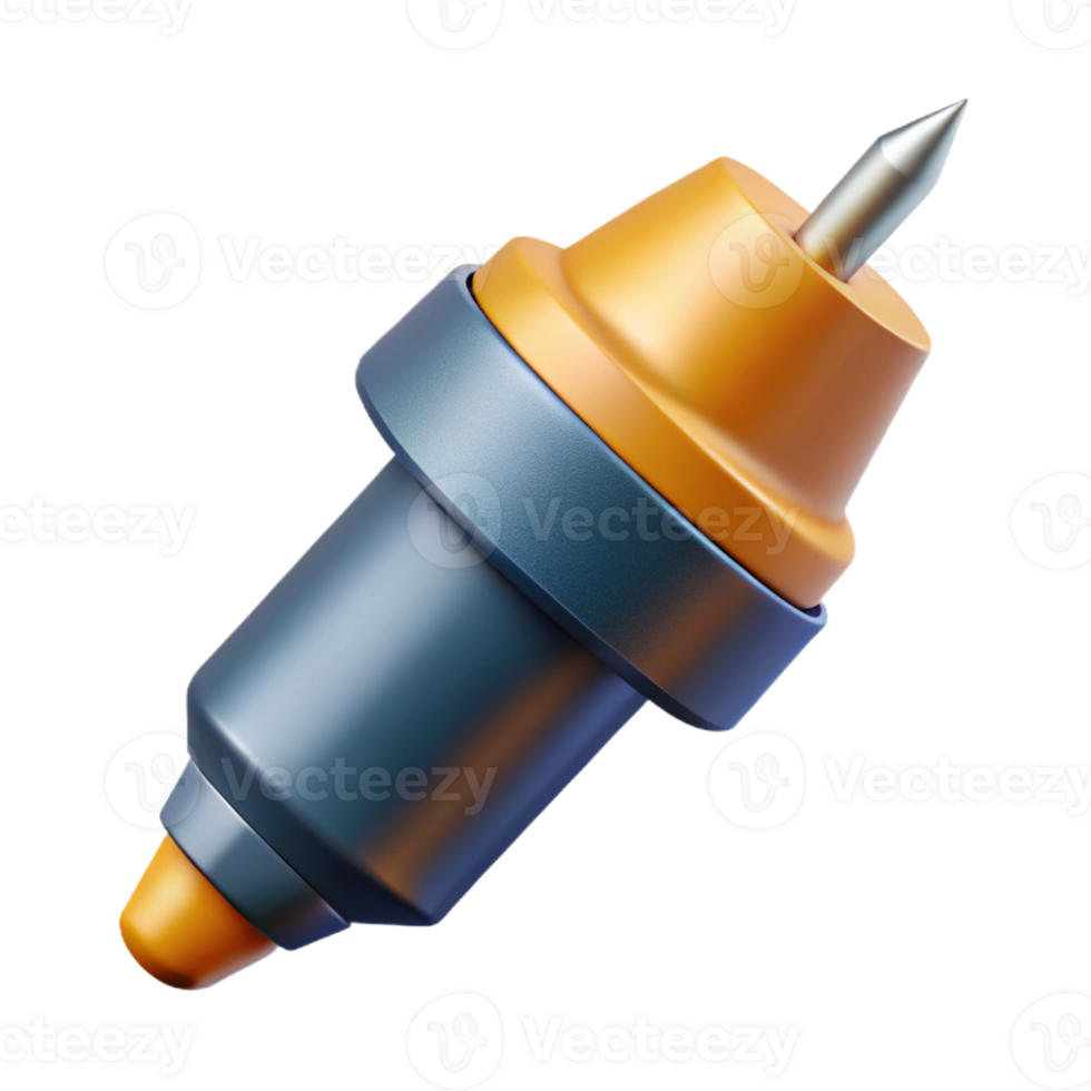remarkable industrial Minimal illustration of a drill bit. Clean lines, flat color with Scalable Design. exclusive png