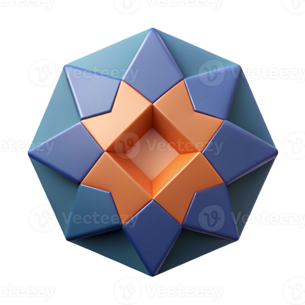 iconic renaissance Sharp-edged, overlapping pentagons. Flat color, clean lines with Scalable Design. museum quality png