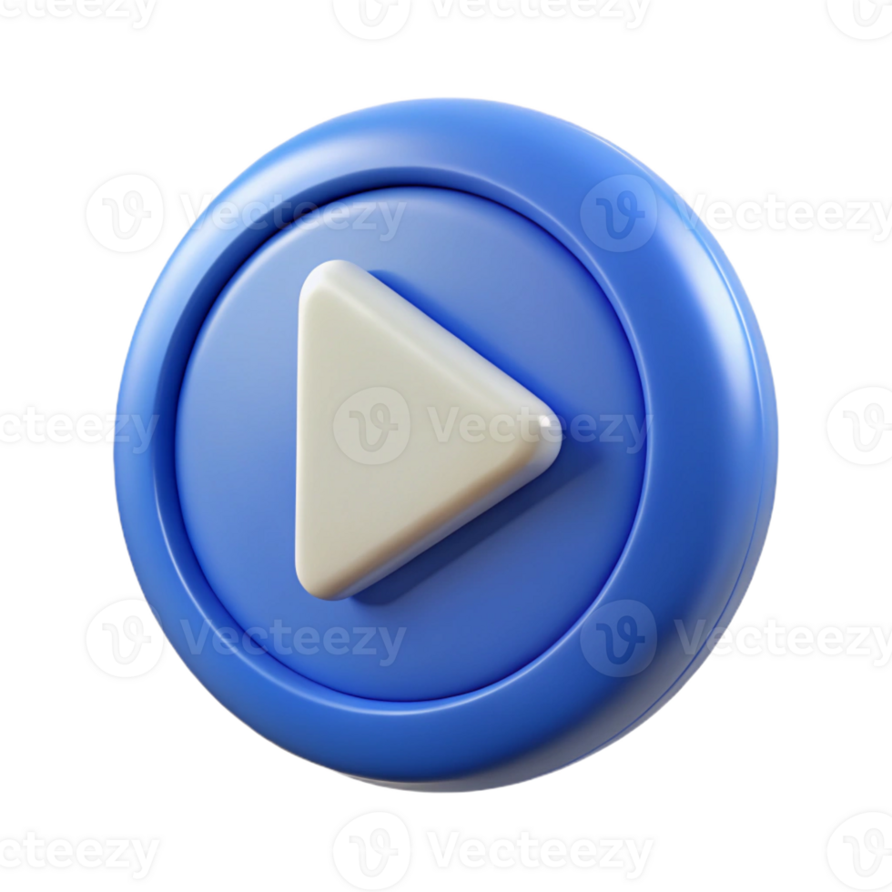splendid ethereal surreal Play button icon. Triangle pointing right. Clean lines, with Scalable Design. crisp png