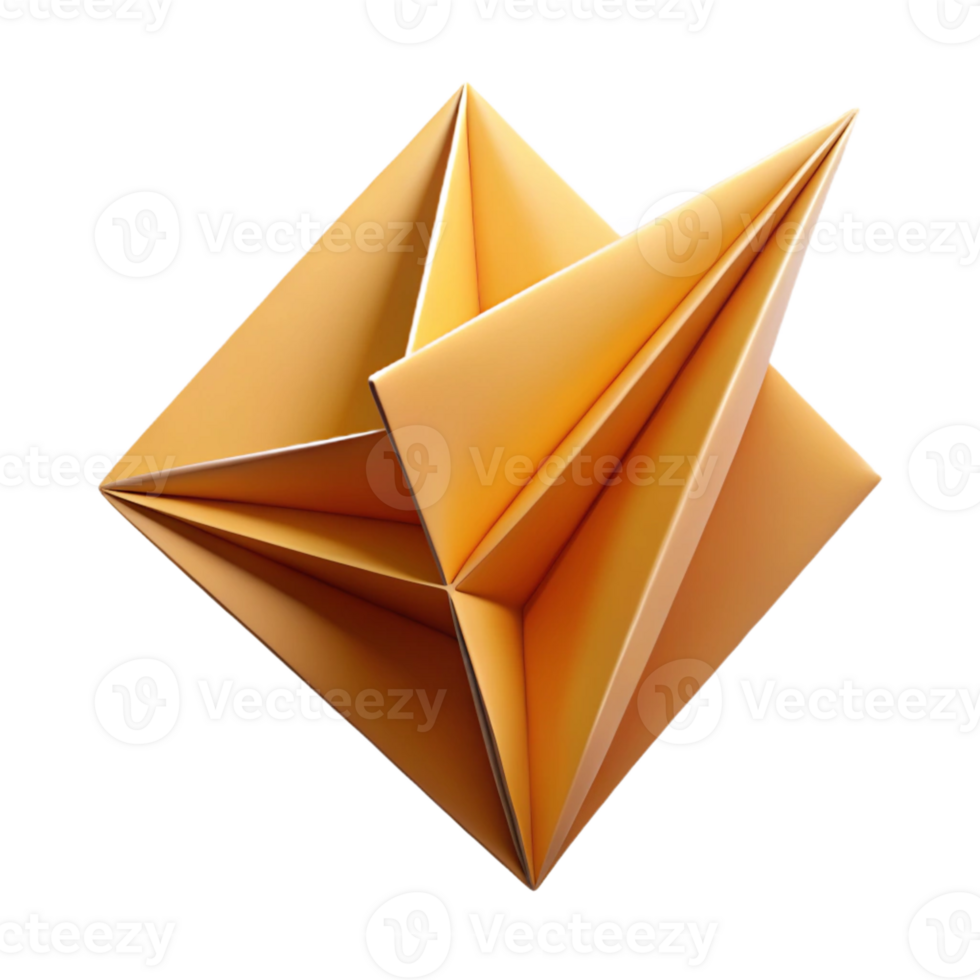 stunning playful industrial Folded paper effect, sharp edges, minimal with Scalable Design. refined png