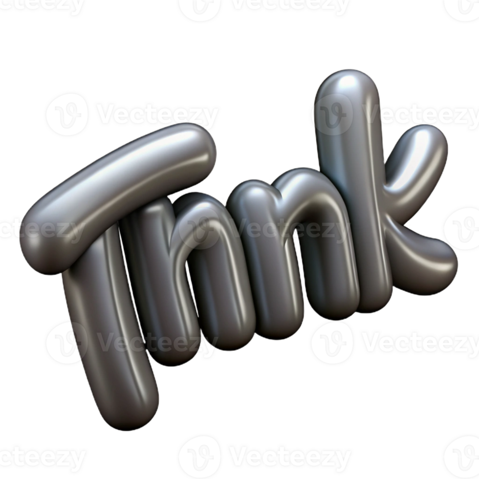 mesmerizing dreamy mid-century Single-weight stroke, scalable THINK in gray. Minimal, crisp edges with Scalable Design. authentic png