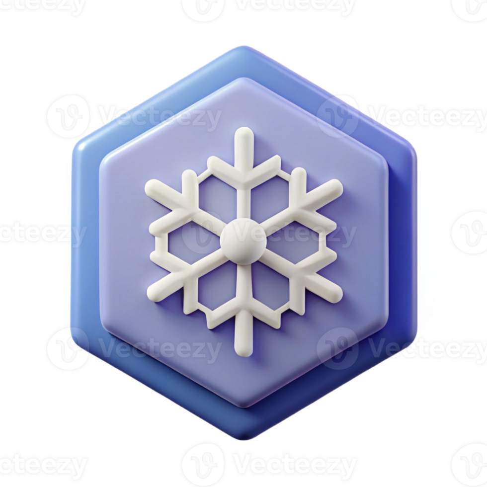 sought-after bohemian Hexagonal badge with a stylized, geometric snowflake. Crisp edges, flat color, minimal with Scalable Design. high resolution png