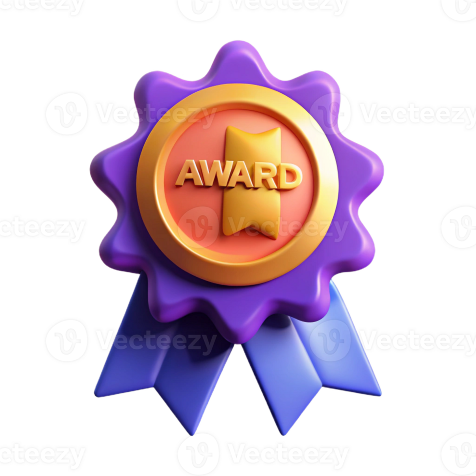 passionate elegant Ribbon-shaped badge with the text Award . Flat color, crisp edges, with Scalable Design. professional png