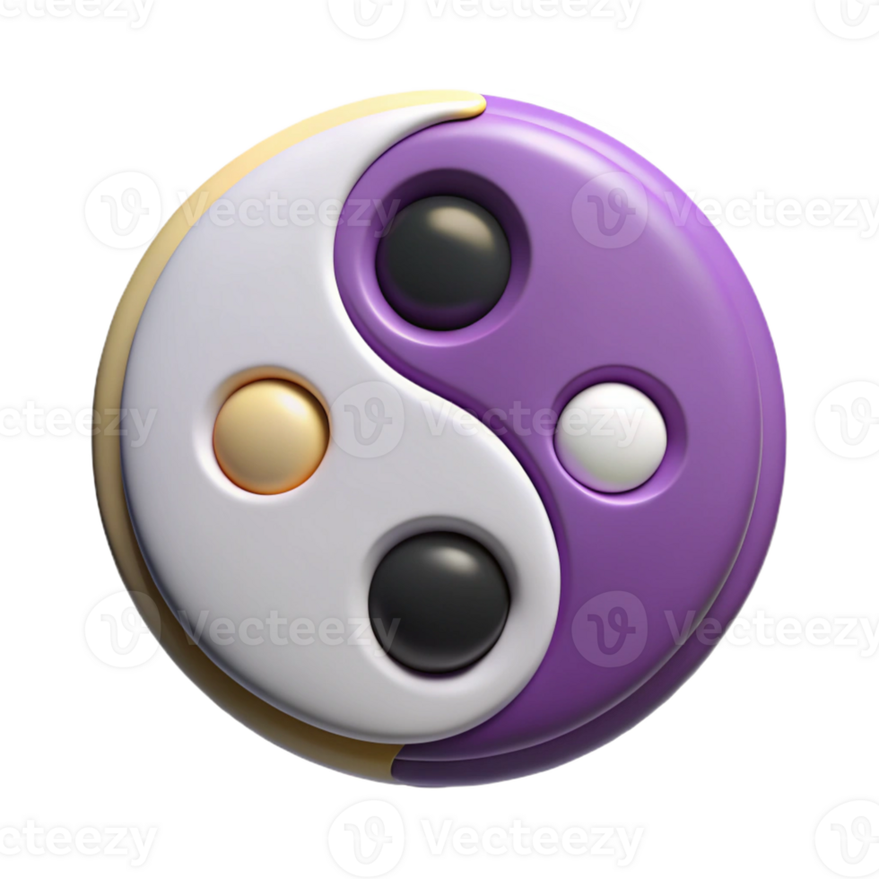 timeless industrial Symmetrical outline of a yin-yang symbol. Geometric design, flat color, with Scalable Design. 8K png