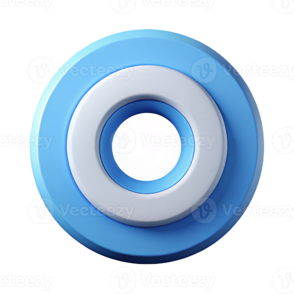 extraordinary unparalleled Symmetrical O constructed from concentric circles. Flat color, clean lines with Scalable Design. png