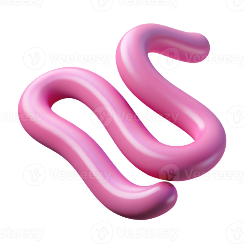 remarkable gothic Two parallel wavy lines, single-weight stroke, pink. Minimal, with Scalable Design. premium png