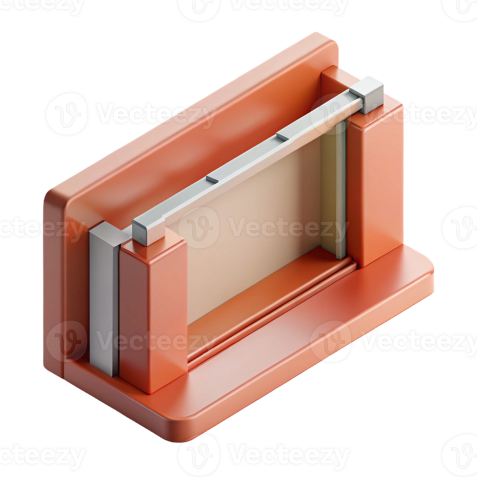 memorable futuristic Cross-section of a wall assembly. Flat color, clean lines, crisp edges with Scalable Design. handcrafted png