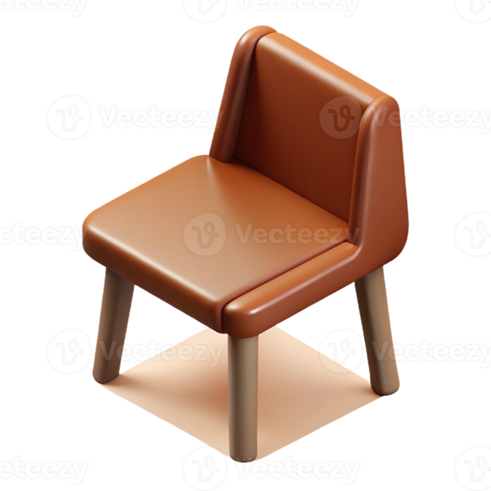 sumptuous vintage Minimal isometric table with single-weight stroke and brown color with Scalable Design. expertly shot png