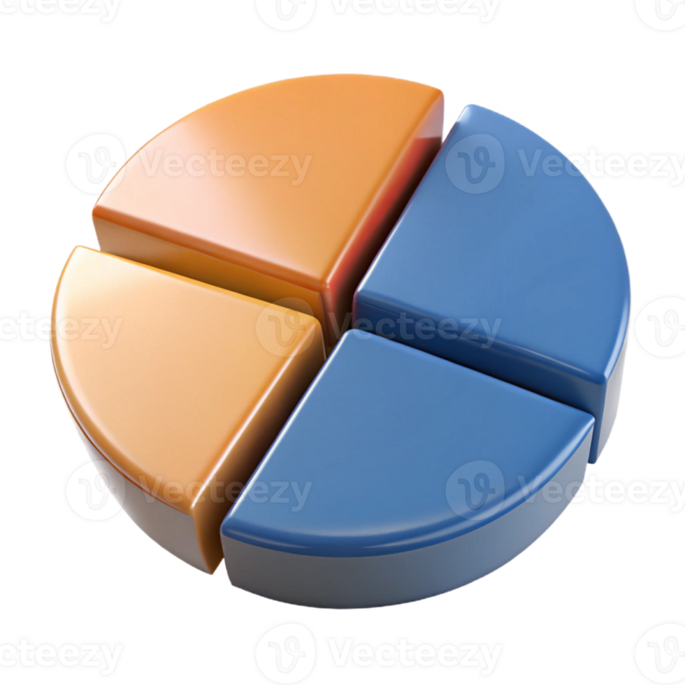 mesmerizing tranquil urban Pie chart divided into five segments, each a different flat color. Clean lines, with Scalable Design. ultra HD png