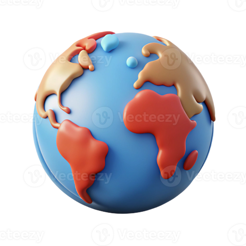 splendid dramatic minimalist World map with highlighted continent. Single-weight stroke, flat color, minimal design with Scalable Design. ultra HD png