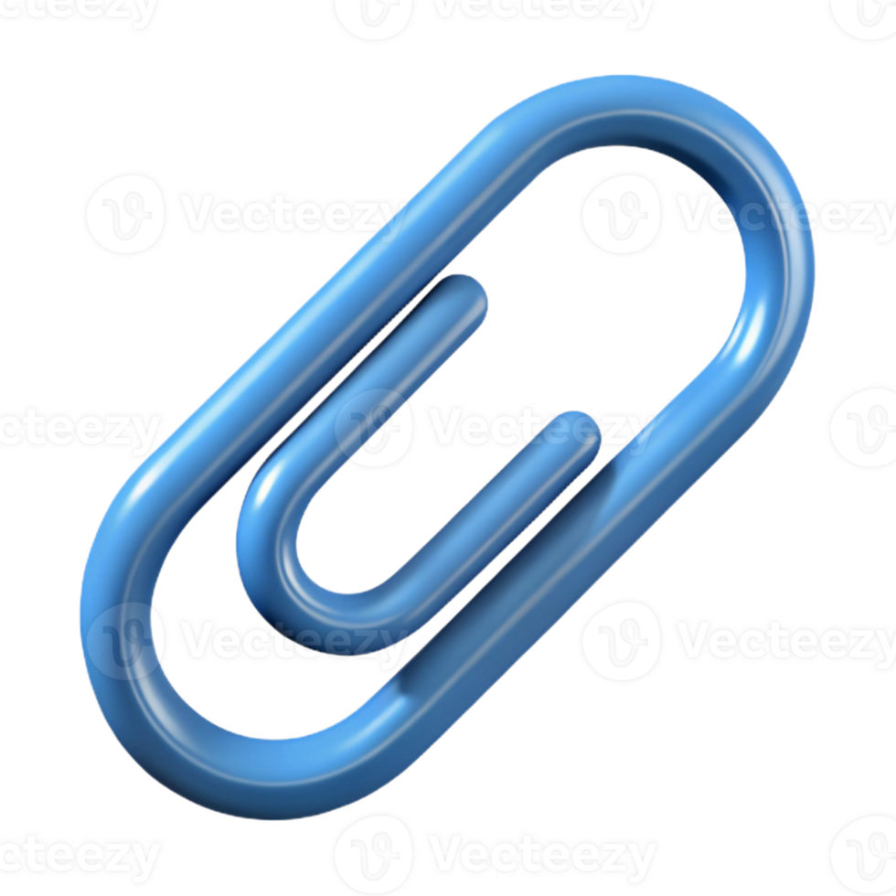vibrant rare Paperclip icon. Bent wire shape. Single-weight stroke, flat color with Scalable Design. png