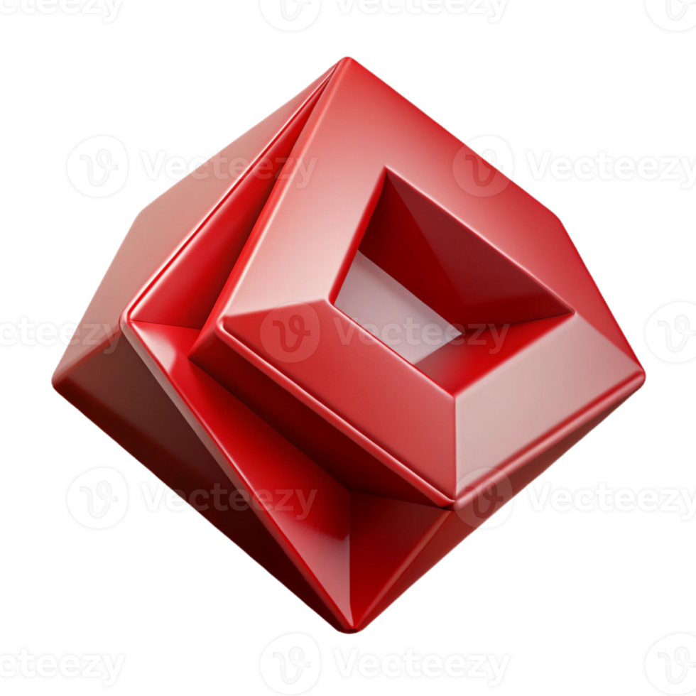 majestic dynamic bohemian Angular, sharp EDGE in deep red. Crisp edges, flat color with Scalable Design. studio quality png