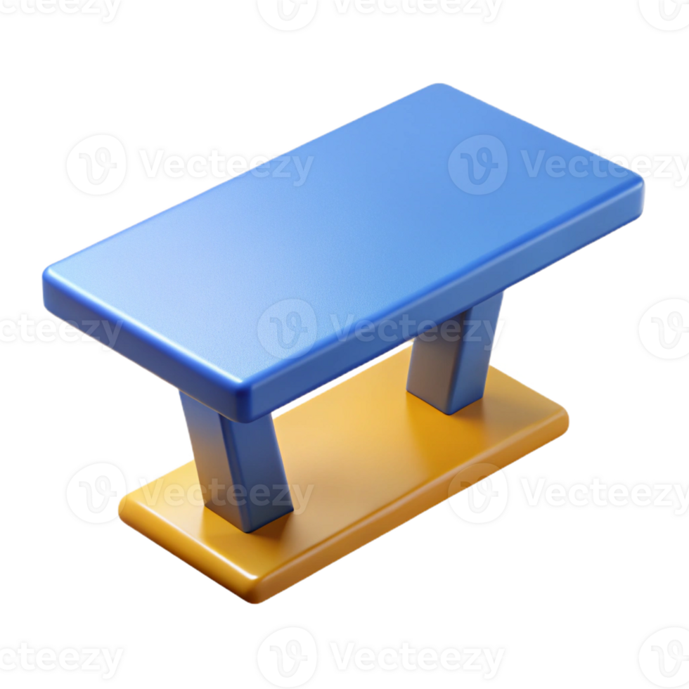 bold enchanting Geometric rendering of a table. Single-weight stroke, crisp edges, flat color with Scalable Design. premium png